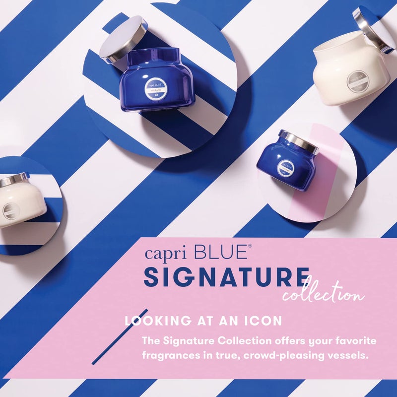 Capri Blue Havana Vanilla Reed Diffuser Set - Includes Reed Diffuser Sticks, Fragrance Oil, and Glass Bottle - Luxury Scented Room Fresheners - Cobalt Blue (8 fl oz) - Image 5